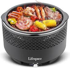 Lifespace Portable Lightweight Charcoal Grill with FREE Dome Lid & Carry Bag
