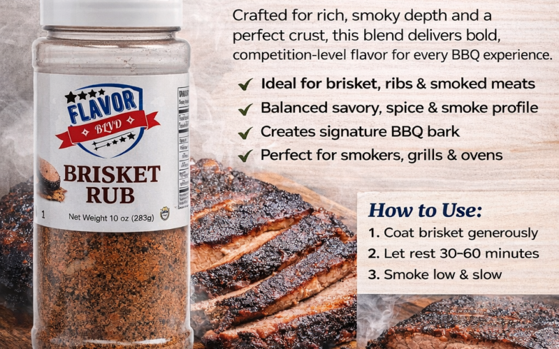 Smoked Brisket with FlavorBlvd Brisket Rub