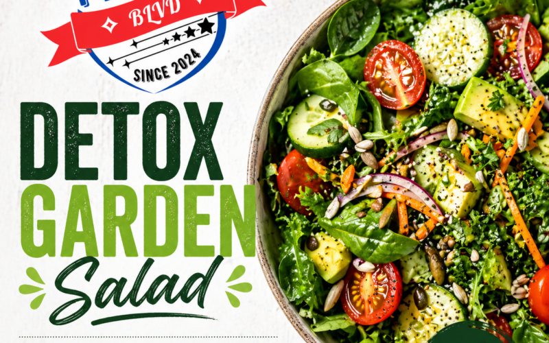 Detox Garden Salad (Fresh, Light & Flavor-Packed)