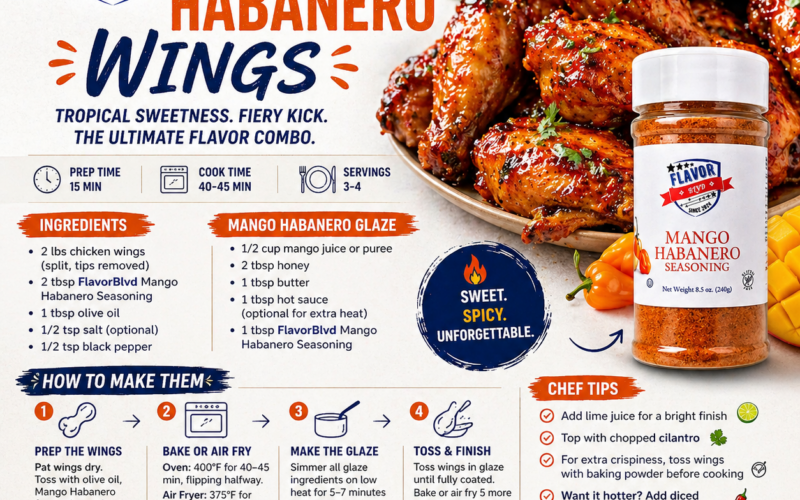 Mango Habanero Wings Recipe