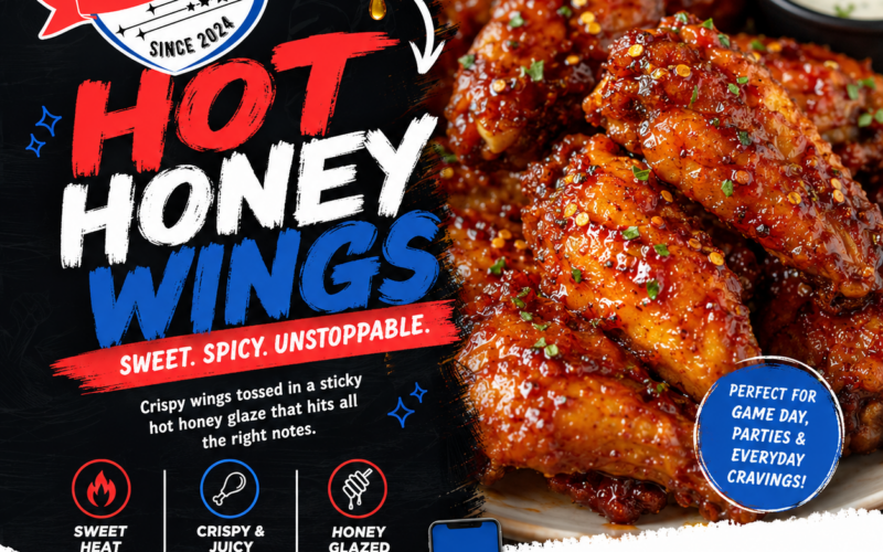 FlavorBlvd Hot Honey Wings Recipe Blog