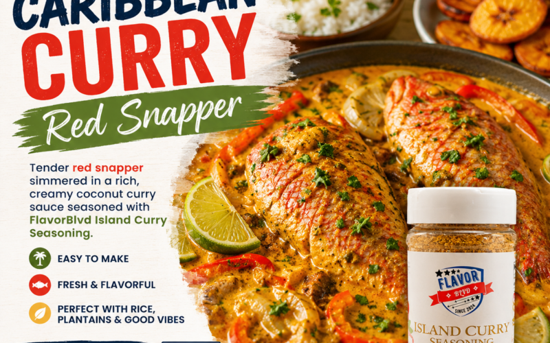 Caribbean Curry Red Snapper