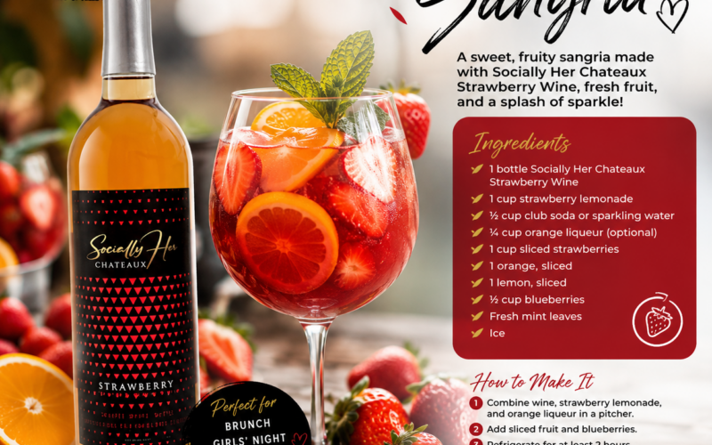 Socially Her Chateaux Strawberry Sangria