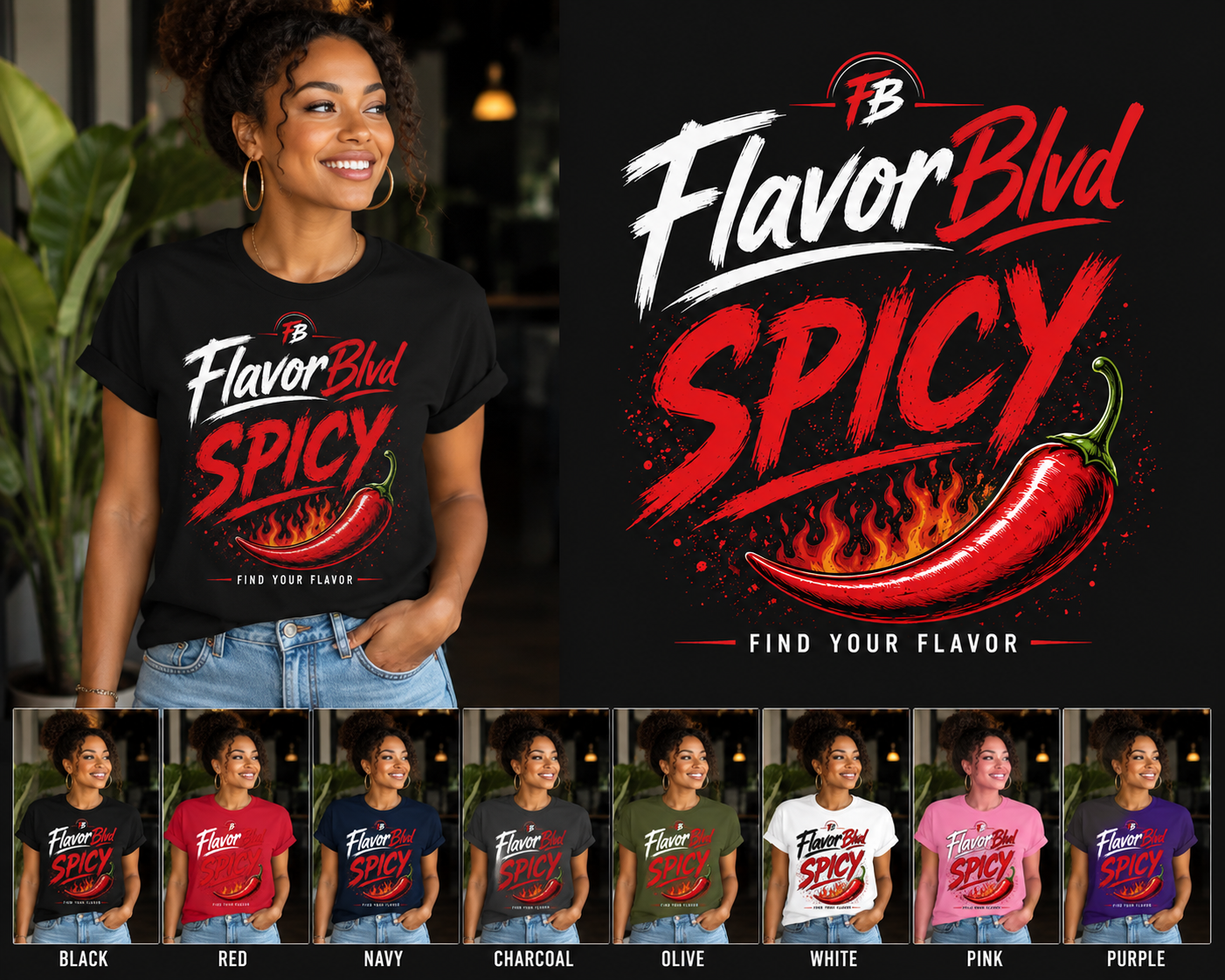 FlavorBlvd SPICY™ Tee - Image 2